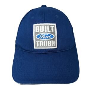 Ford Built Tough Baseball Cap Blue One Size Adjustable Embroidered Stellar